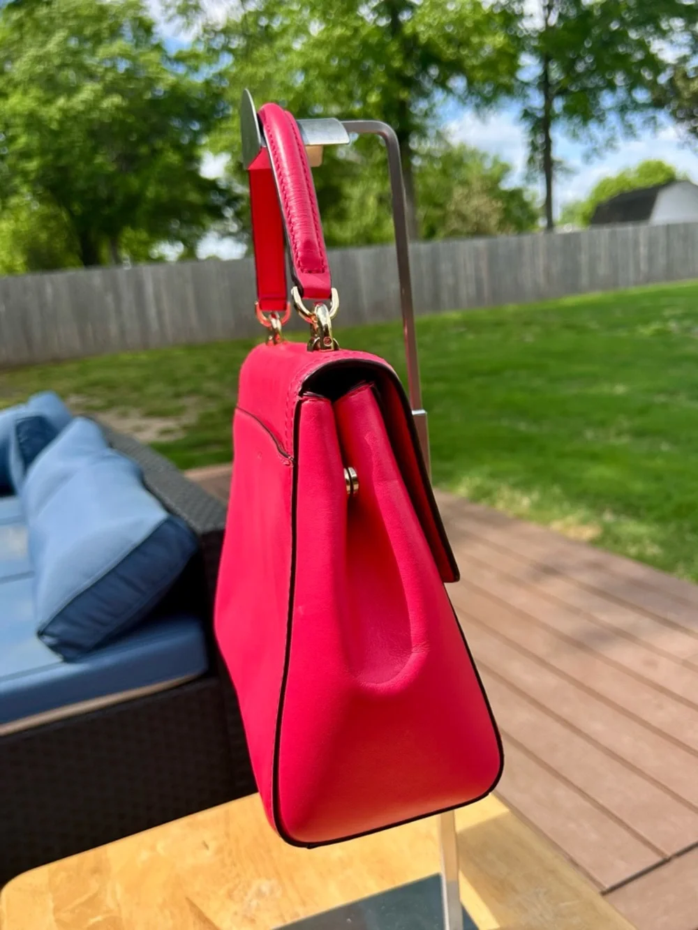 Michael Kors Ultra Pink Ava Satchel EUC - Picture 3 of 16